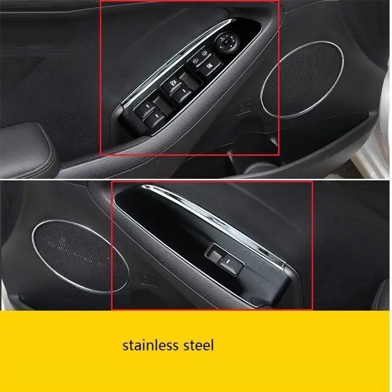 Авто Модифицированная Хромовая оконная ручка дверная панель внутренняя