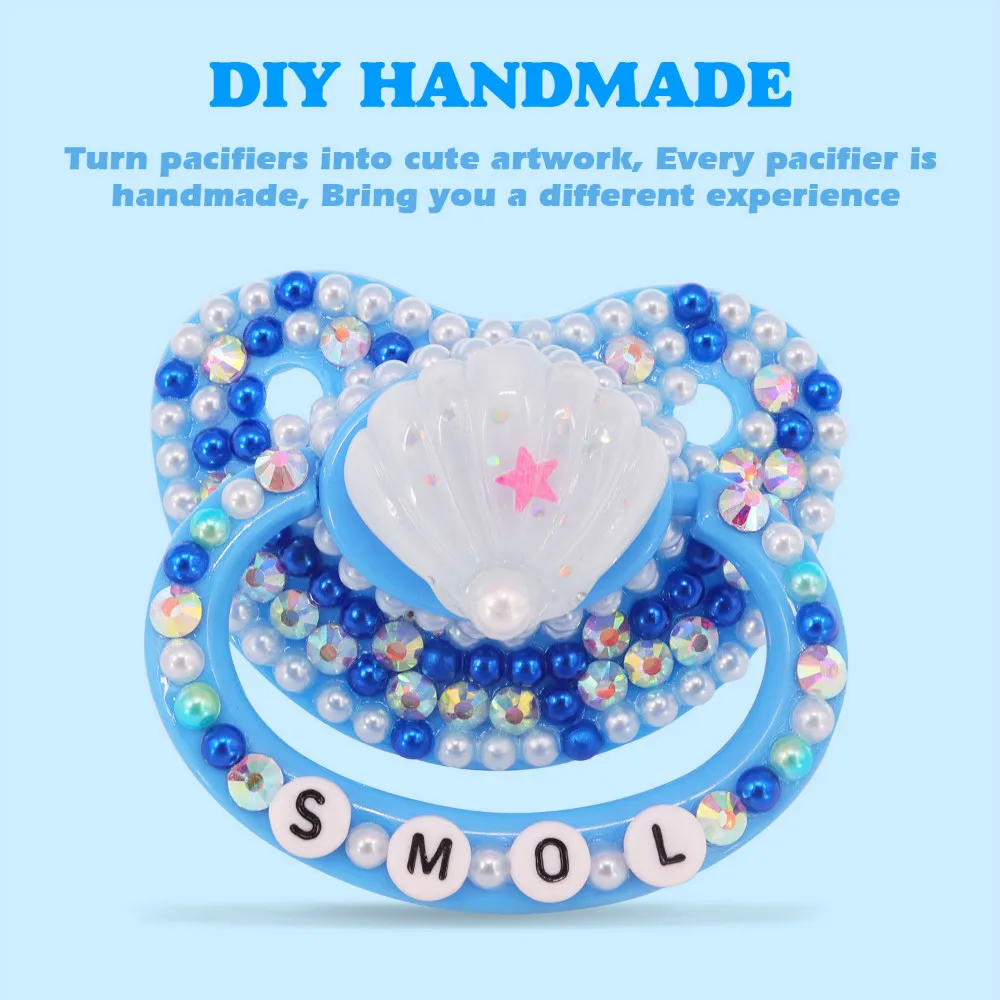 

ABDL Adult Baby Pacifier 100% Handmake DDLG Shining Cute Patterns Adult Sized Pacifier