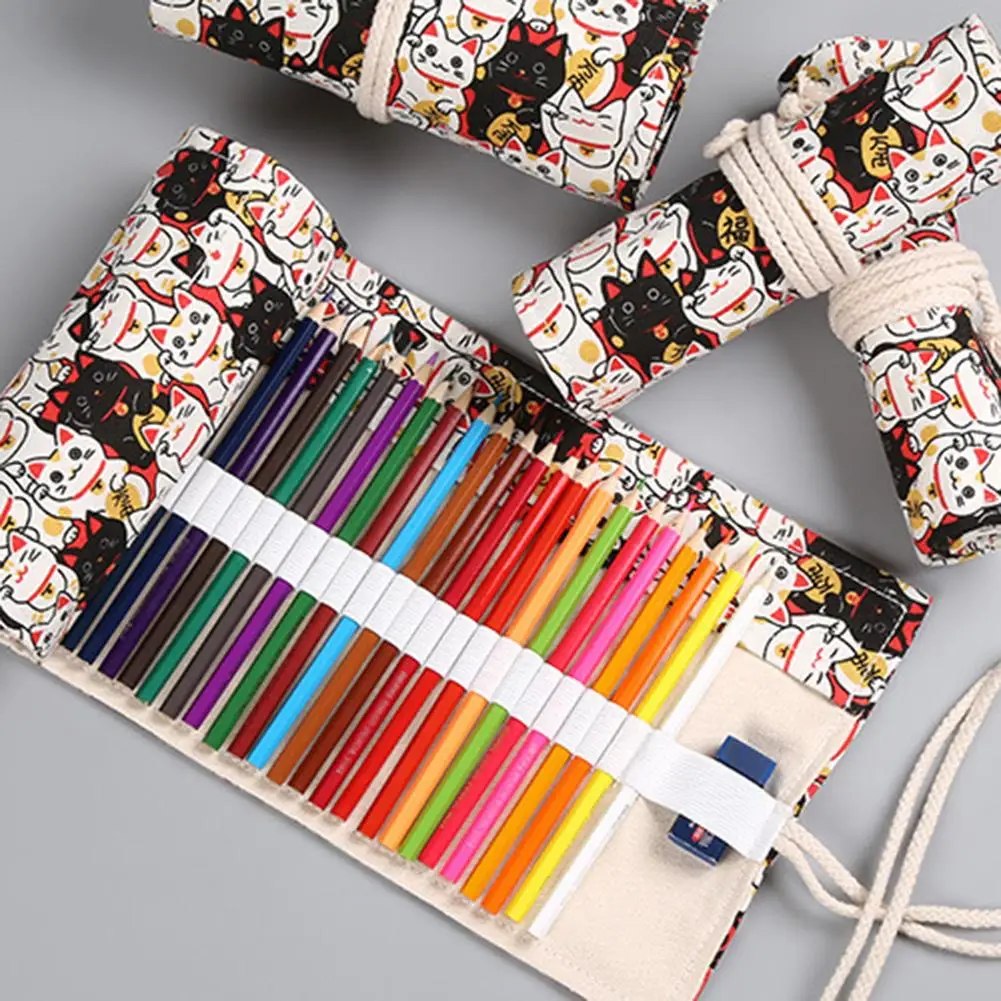 Чехол для карандашей с 12/24/36 отверстиями девочек и мальчиков чехол ручек рулонов