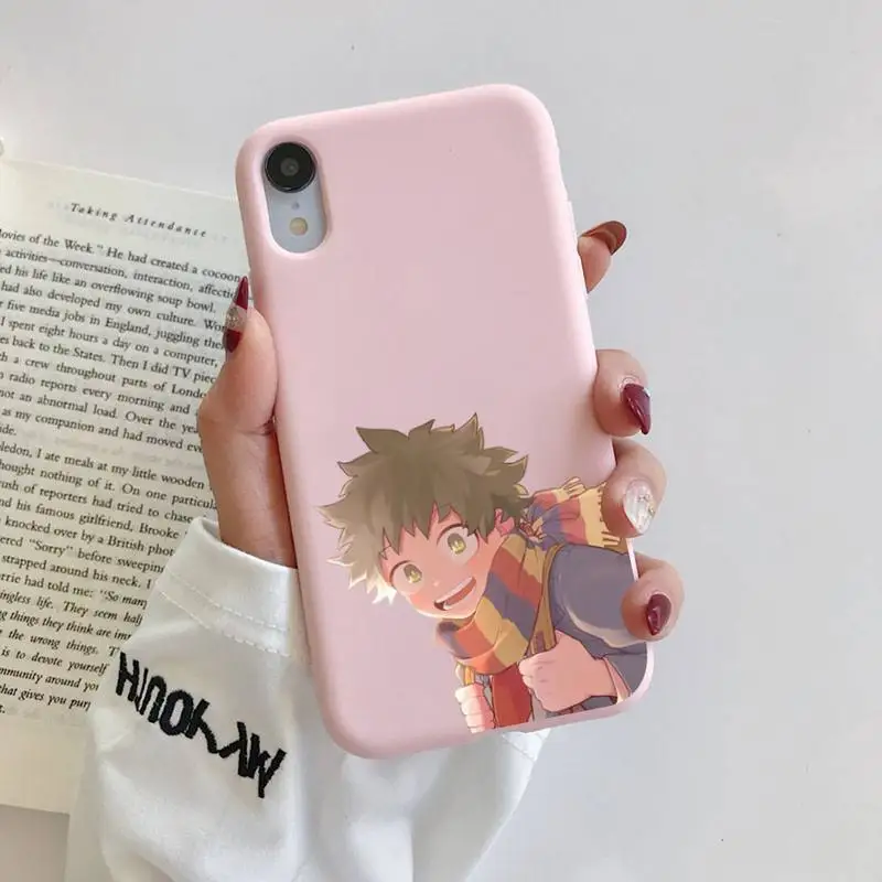 Anime My Hero Academia Midoriya Izuku Phone Case for iphone 13 11 12 mini pro max 7 8 plus 6 6s x xs max xr coque