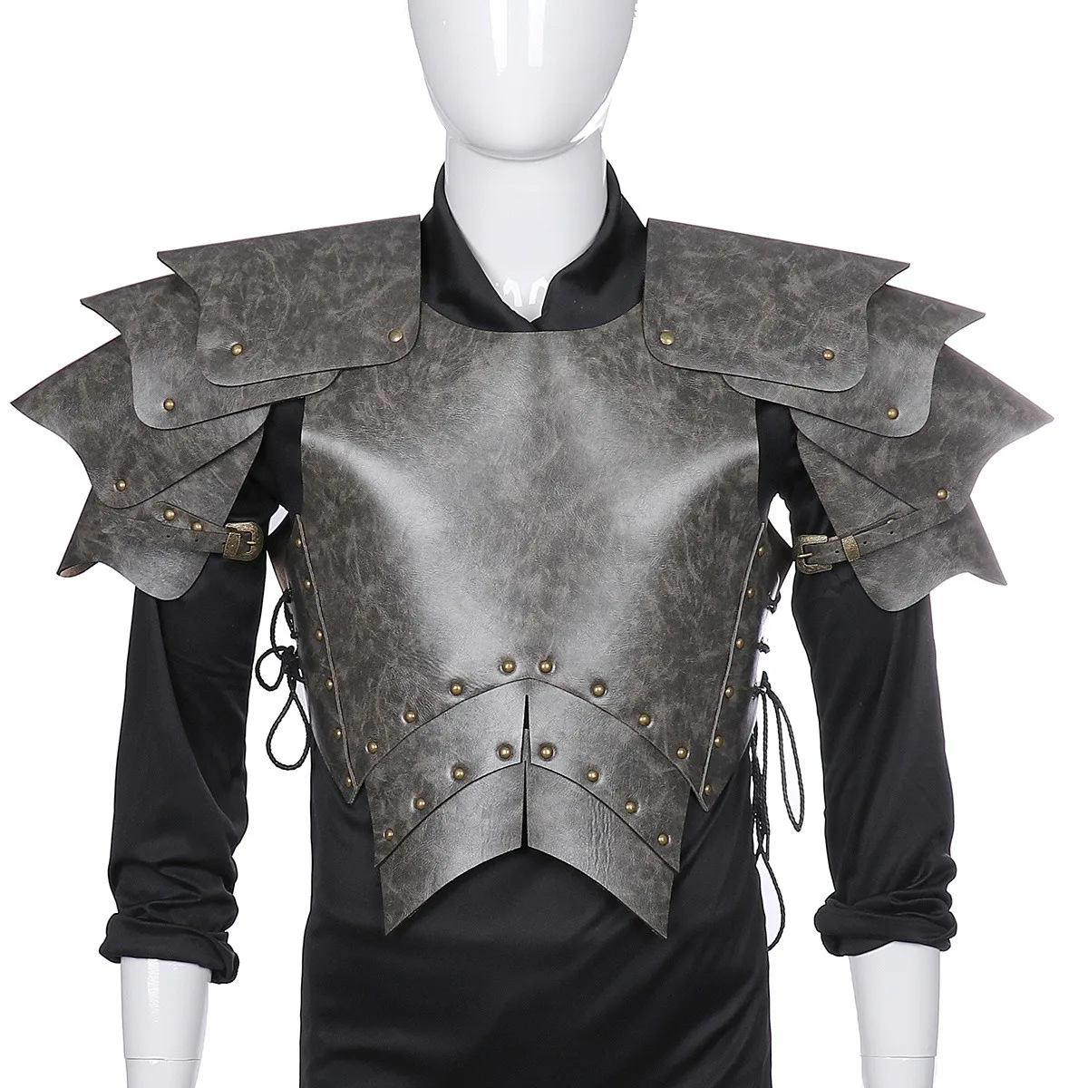 

Roleparty Viking LARP Adult Costume Armour PU Leather Warrior Medieval Knight Men Armor Cosplay