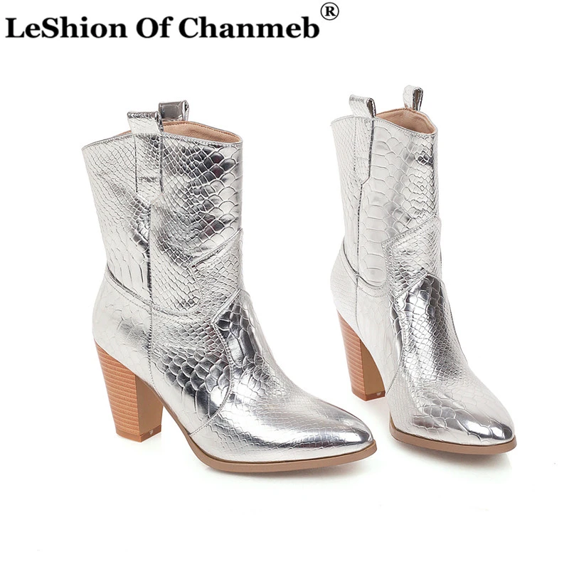 cowboy boots silver