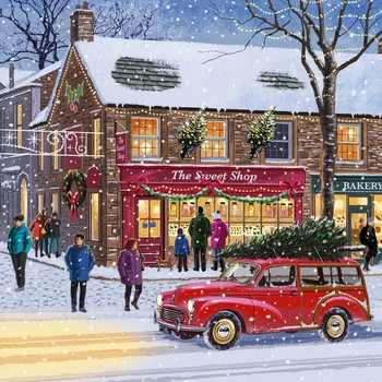 

Evershine 5D DIY Diamond Embroidery House Craft Kit Diamond Painting Christmas Landscape Cross Stitch Mosaic Home Decor Gift