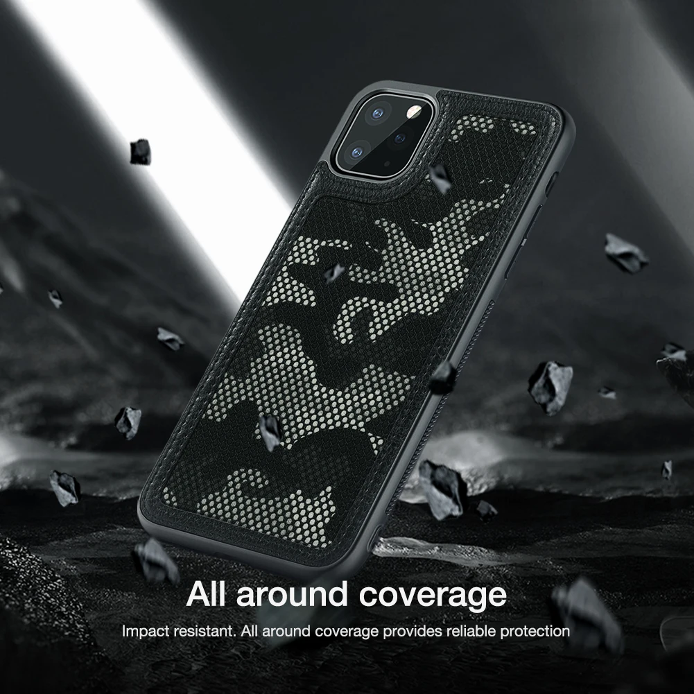 Для iPhone 11 11 Pro Max чехол Nillkin Военная камуфляжная мягкая задняя крышка из ТПУ для телефона защитный чехол для iPhone 11 Pro Max оболочка