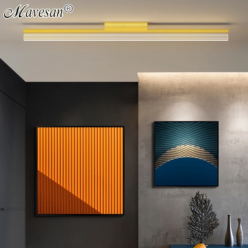 

New Aisle LED Ceiling Lamps For Loft Gallery Foyer Bedroom Kitchen Living Room Villa Corridor Stairway Indoor Home Aluminum Lamp