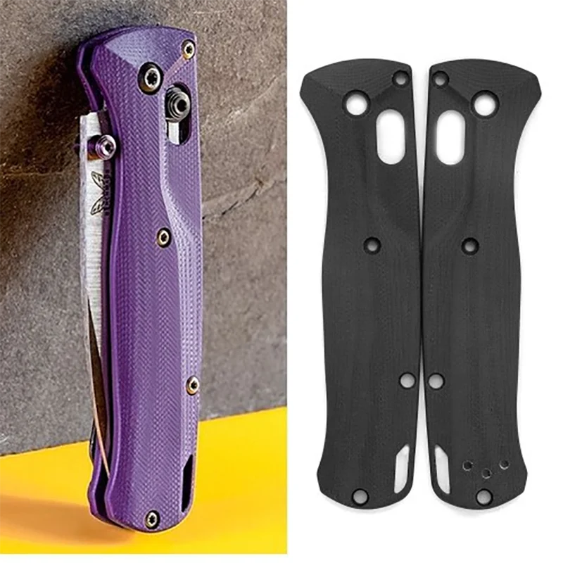 1 Pair Custom Crossfade G10 Folding Knife Handle Scales Grip Patch for Bugout 535 Butterfly Knives DIY Make Accessories Parts