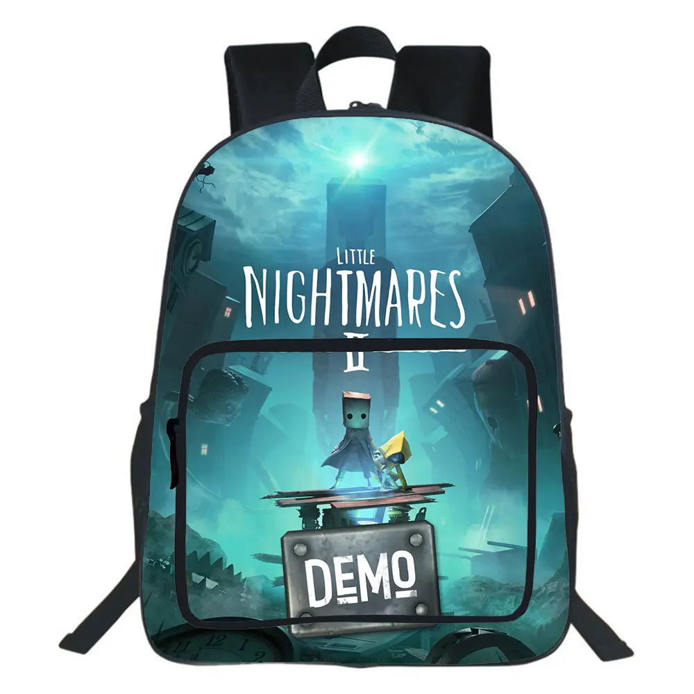 19 Inch Little Nightmares Backpack Boys And Girls Bag Teen School Bag Unisex Bag Cartoon Rucksack Mochila. Support Custom Logo
