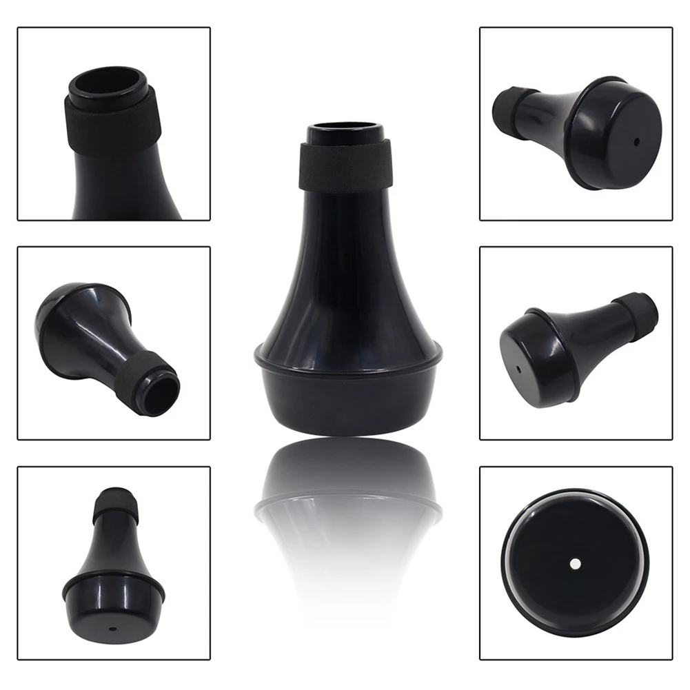 Portable Practice Silencer Lightweight Reduce Sound Practical Tenor Straight ABS Beginner Alto Musical Instruments Trumpet Mute