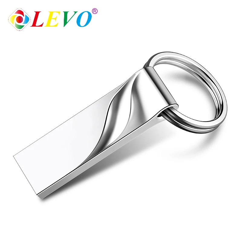 Unidad Flash USB, 64GB, 32GB, 16GB, 8GB, 4GB, pen Drive, resistente al agua, metal, plata, disco u, regalo