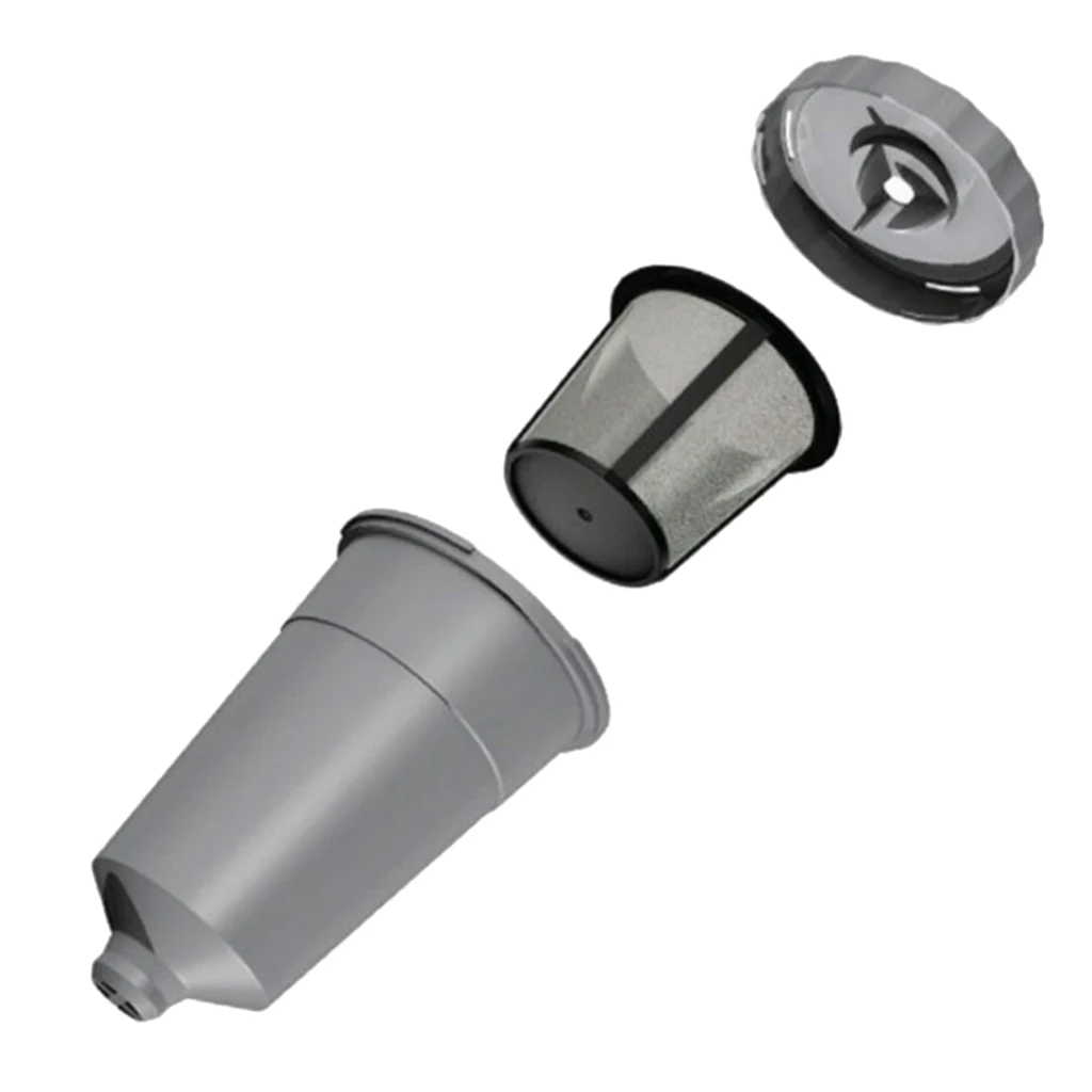 Gray Refillable Coffee Capsule Filter 