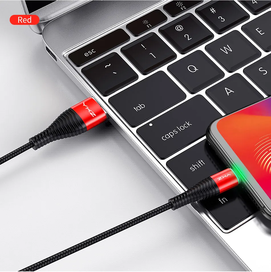 YKZ 3A светодиодный Micro USB кабель для быстрой зарядки Microusb дата кабель для samsung huawei Xiaomi шнур Android мобильный телефон