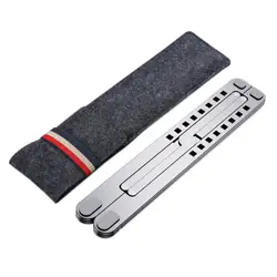 Support de refroidissement en alliage d'aluminium 11 17 pouces, angle réglable, support portable de bureau universel, support d'ordinateur, portable antidérapant 