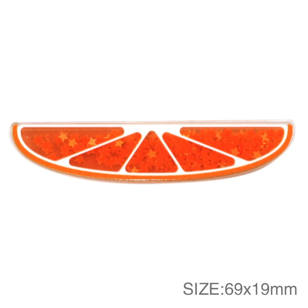 David accessories 25 шт./лот фруктов прозрачная зыбучие пески блесток акрил Сделай Сам DIY бигуди для волос Сумка на застежках; Материал, украшение дома, 25Yc7642 - Цвет: 1092174009