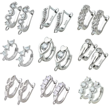 

DIY Basic Hoop Earring Findings Supplies Fastener Leverback 4 Color Earrings Hook Material For Fashion Dangle Earring Making