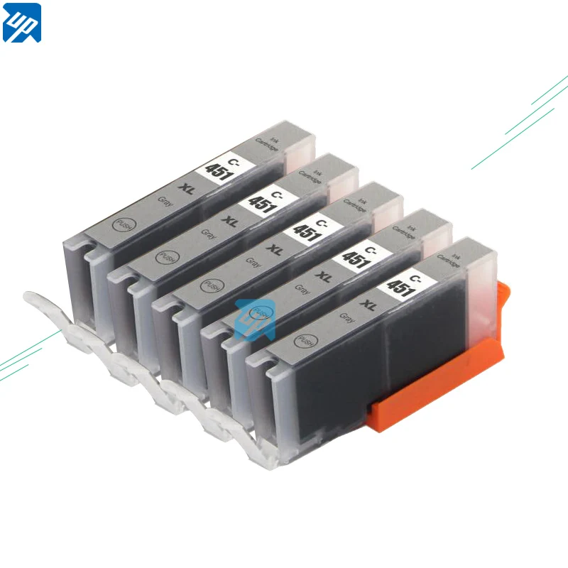 5 шт. PGI-450 CLI451 для Canon MG6340 MG7140 MG7540 IP8740 совместимый картридж с чернилами CLI-451 серый |