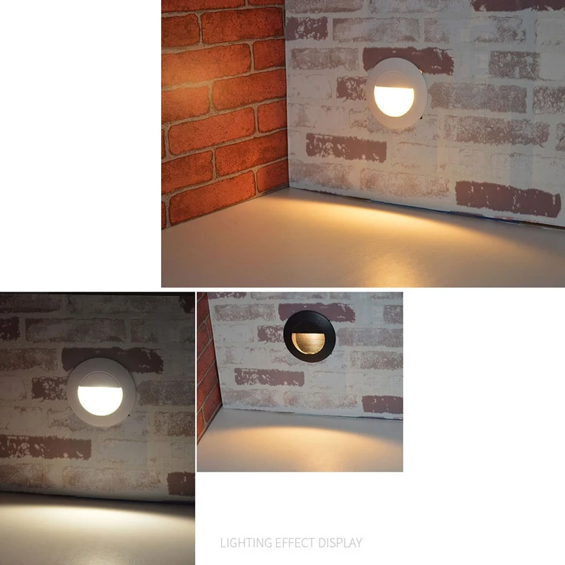 Exterior da Etapa Waterproof a Parede da Escada Subterrâneos da Plataforma o Diodo Emissor de Luz Encaixou Footlights Ip65 Dc12v 5w 3w 85-265v 4 Luminárias de parede externas
