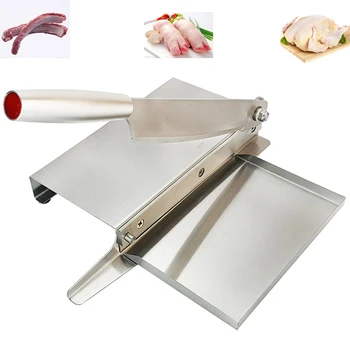

Manual Meat Slicer Stainless Steel Meat Cutter Slicer Pork Ribs Chicken Feet Beef Mutton Cutting Machine Manual Food Processor