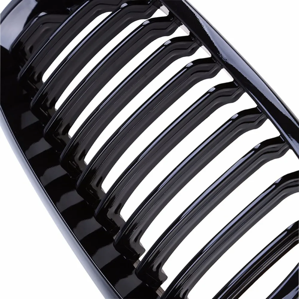 Черный глянец Передняя почечная решетка для BMW E46 Coupe 325Ci 330Ci LCI 2DR 2003-2006