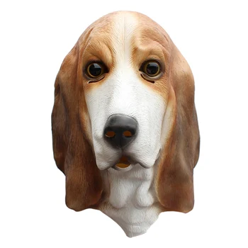 

Latex Dog Head Mask Halloween Party Animal Mask Animal Cosplay Costume Prop Festival Mask Decoration Easter Toys