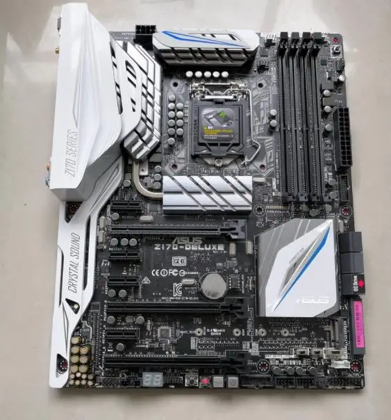 Оригинальная материнская плата для ASUS Z170-DELUXE LGA 1151 DDR4 I3 I5 I7 USB3.0 USB3.1 64 Гб десктопная