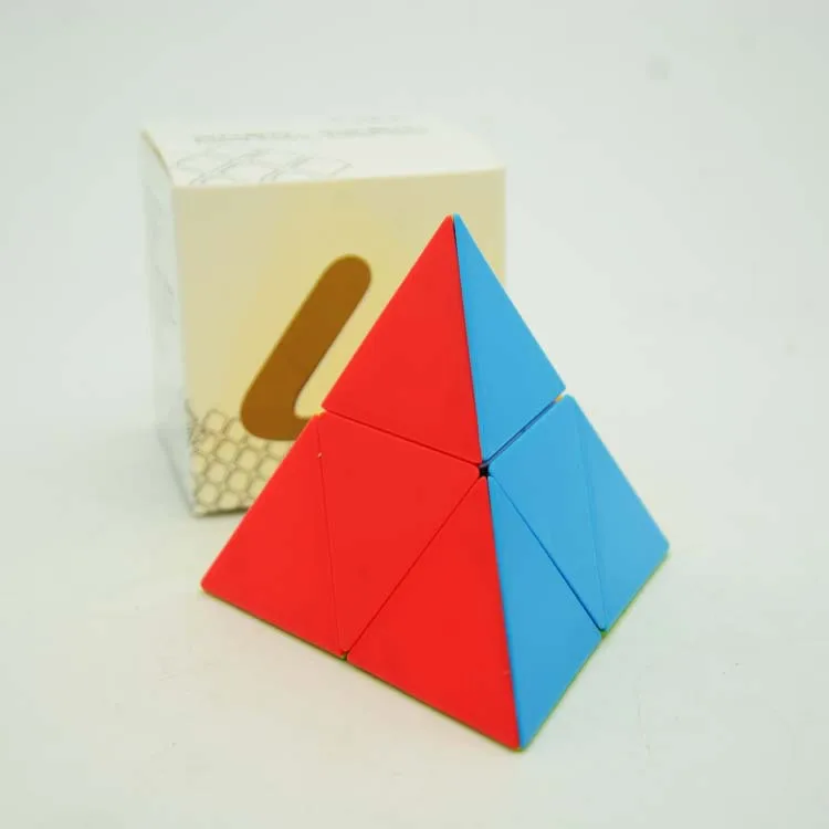 [Музыка, вечерние пирамиды второго порядка] одноцветная дырочная клейкая бумага, 2-Order треугольный кубический интеллект Рубика, обучающая игрушка