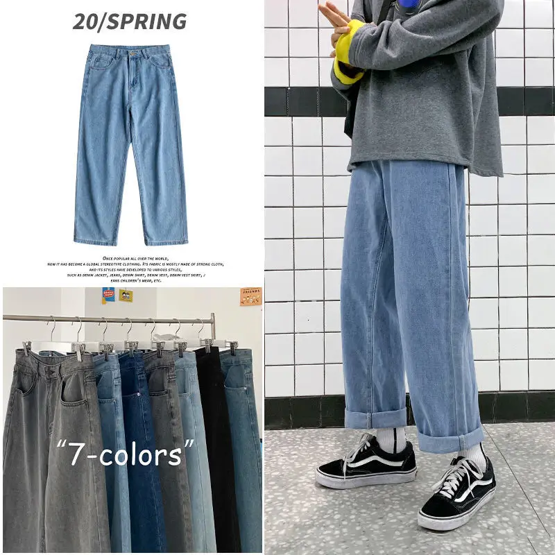 Privathinker Man Large Straight Casual Jeans Mans 2020 Autumn Fashion Collage Streetwear Jeans Loose Denim Pants Male Clothing Privathinker Man Large Straight Casual Jeans Mans 2020 Autumn Fashion Collage Streetwear Jeans Loose Denim Pants Male Clothing