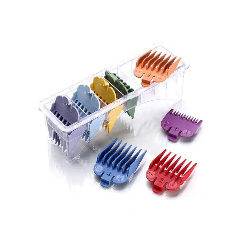 Colorful 8 IN 1 Guide Comb Set for Hair Clipper for styling in Different Length