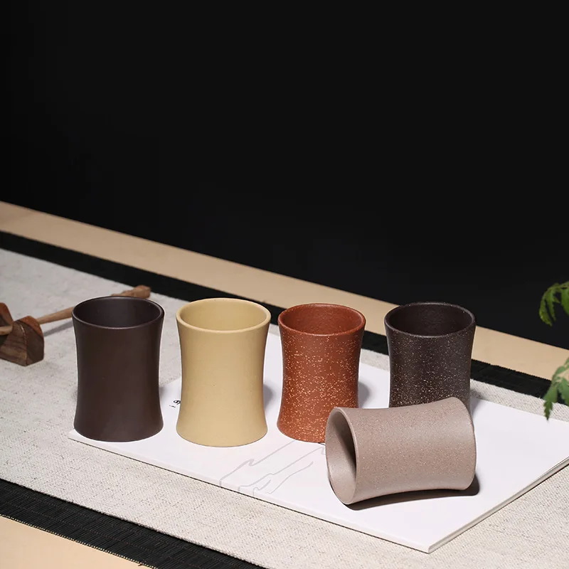 Large Size Clay Cup Wholesale Kung Fu Tea Set Manufacturers Handless Set Master Cup Handmade Customizable a Generation of Fat