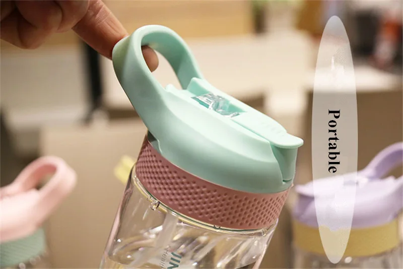 450/520 мл BPA бесплатно мультяшная бутылка для воды с соломинкой Спортивная бутылка для пеших прогулок и скалолазания бутылка для воды мои дети здоровые питья
