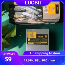 LUCBIT – Machine de minage Asic pour mineur, accessoire utilisé pour mineur, s9, 13,5/14e mineur, Bitcoin, avec PSU, livraison rapide 