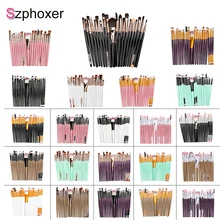 Ensemble de pinceaux de maquillage 20 pièces fond de teint professionnel pinceau ombre à paupières Szphoxer Cosmetict maquillage pour le visage maquillage outils Kit
