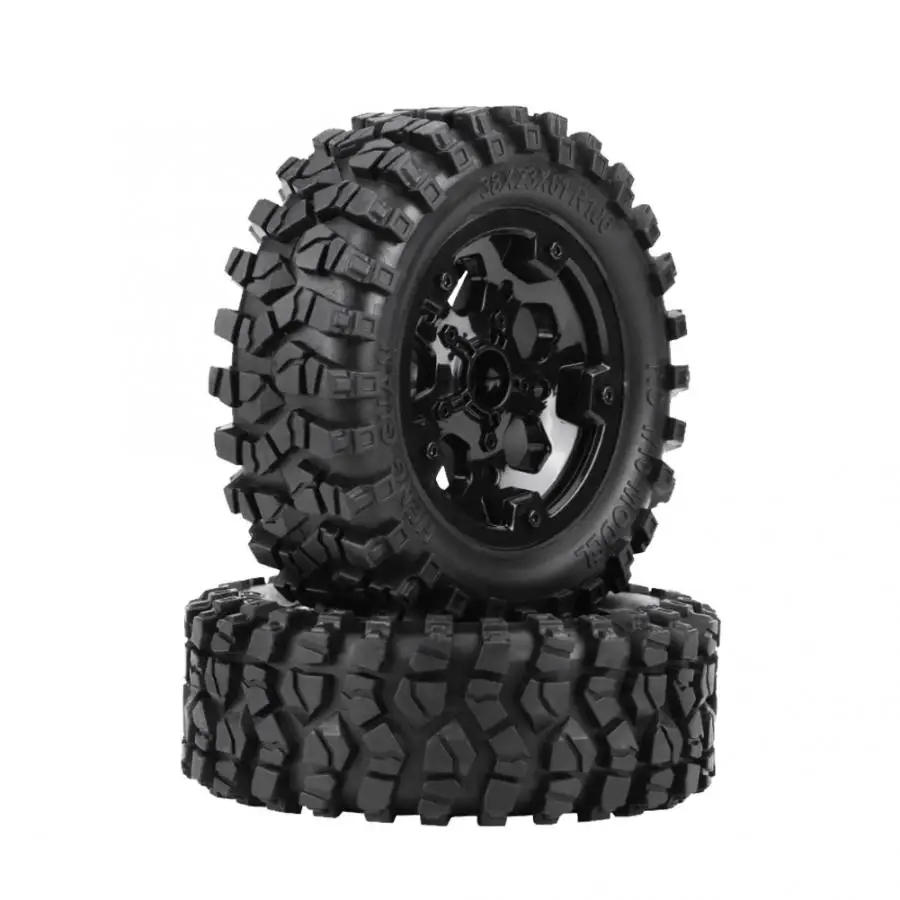 

2Pcs/Set High Quality TPR Tyre with Hubs Wheel RC Spare Parts for HG P402/P601 1/10 RC Crawler Climbing Car/Jeep