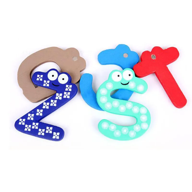 26 шт. детский деревянный магнит на холодильник|wooden magnet|magnet babytoys letters |