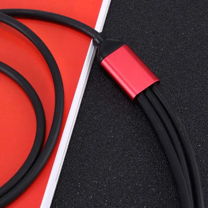 3 в 1 1,2 м СВЕТОДИОДНЫЙ модуль панели управления usb type-C для зарядки Lightning кабели для iPhone samsung Xiaomi VDX99
