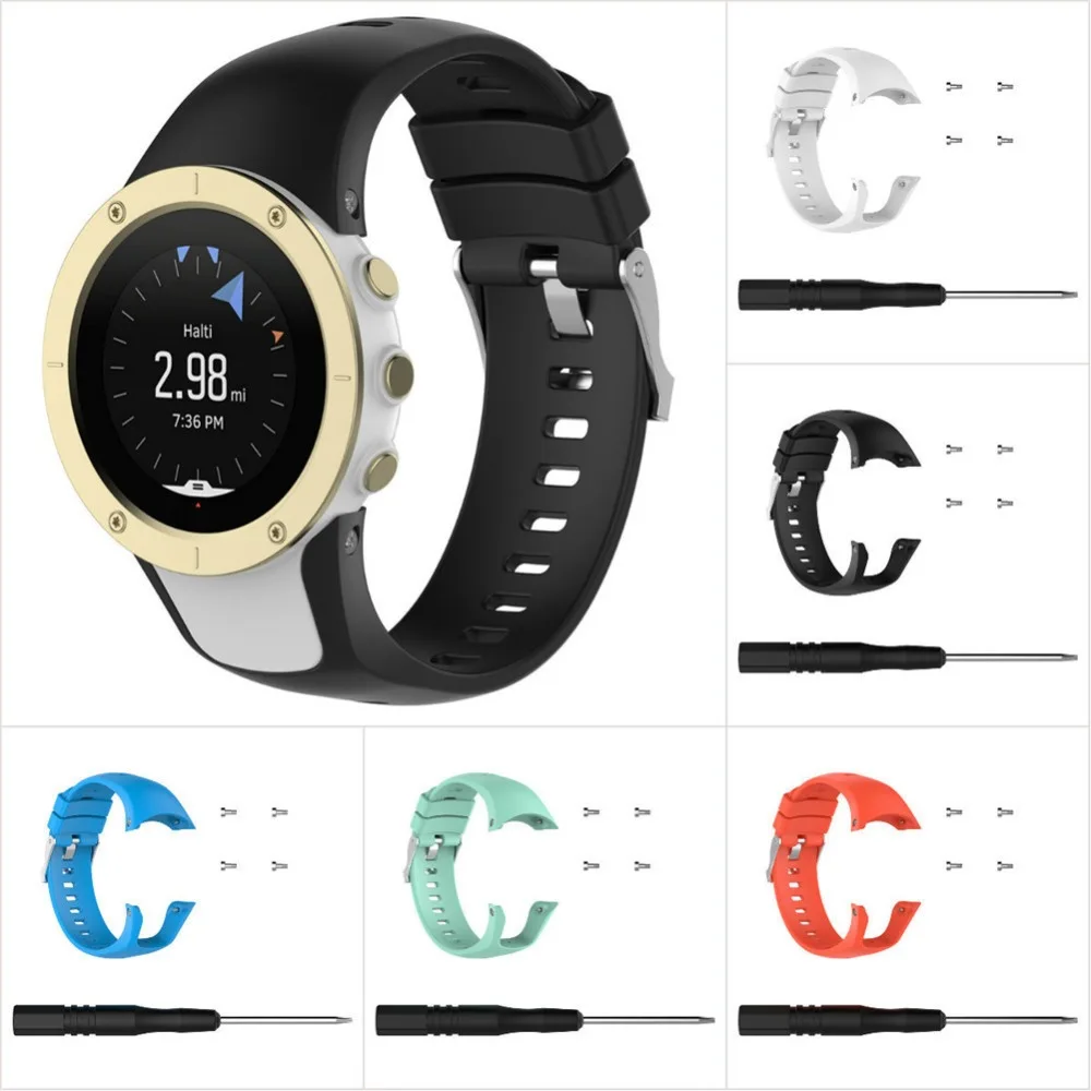 Высокое качество наручный ремешок для часов для Suunto сменный Браслет Силиконовый Смарт Браслет для Suunto Spartan тренажер запястье HR Band