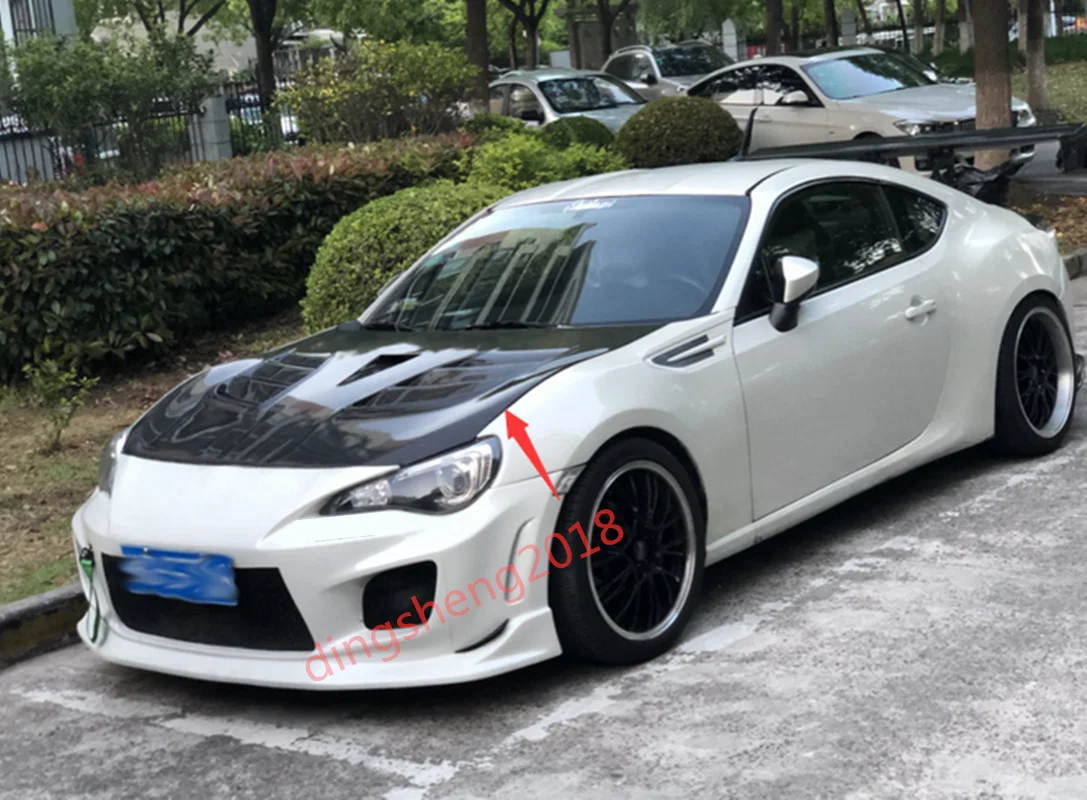 Подходит для Toyota GT86 2013- Высокое качество углеродного волокна Стиль передний капот бодики 1 шт