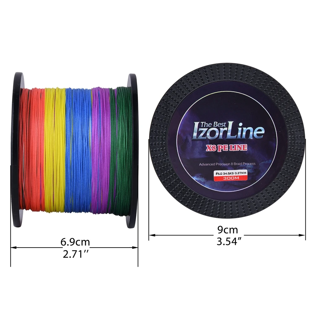 Goture 300M 500M PE Fishing Line 8 Strands Braided Fishing Line 29-76LB Multifilament Cord for Carp Bass Pike