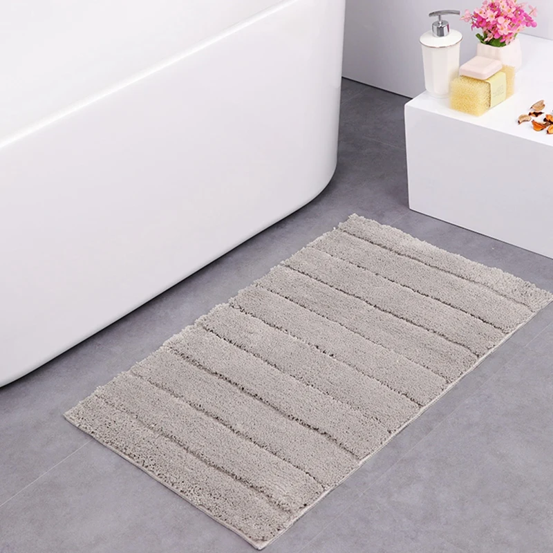 Впитывающий нескользящий коврик, Европейский Т-полоска, коврик для ванной, ковер для дома, 45x65 см, желтый