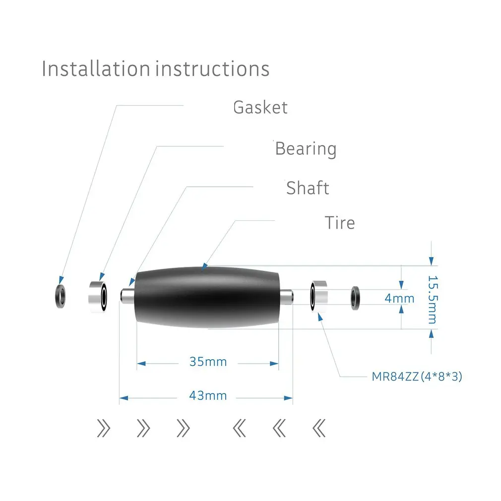 Upgrade Bearing Wheel Support Basic Bearing Wheel for DJI RoboMaster S1 Robot Upgraded Modification Parts Accessories