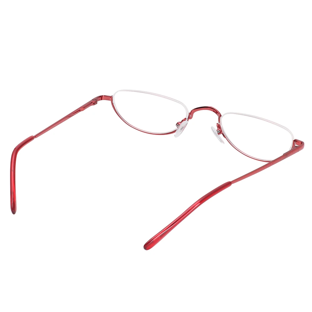 Men Metal Spring Hinge Reading Glasses Woman Half Frame Ultra Light Resin Eyeglasses Vision Care Glasses+1.00~+4.0 Diopter