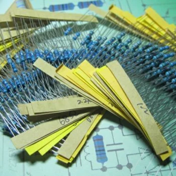 

1/4W Metal Films Resistor Assortment Kit 64 Values 1 Ohm - 10M Ohm Components