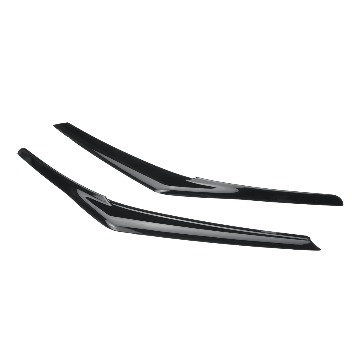 1 пара ABS Глянцевая черная крышка фары век глаз крышка брови для Toyota Camry 3D наклейка