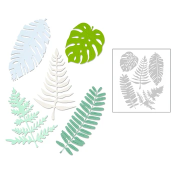 

2020 Hot Plant Leaves Leaf Lawn Grass New Die Cuts Craft Molds Metal Cutting Dies Scrapbooking and Foil Card Making For no stamp