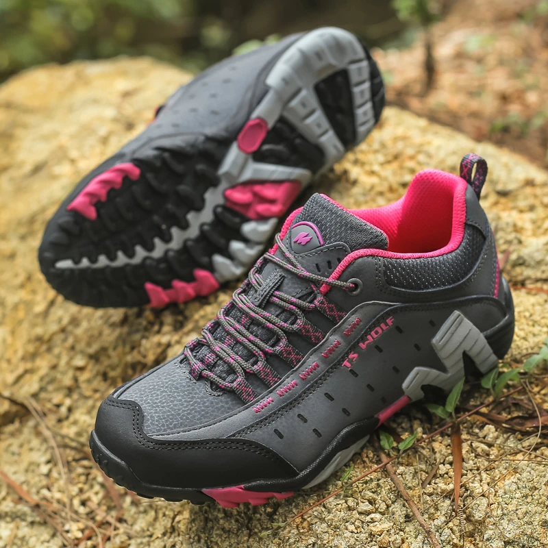 Outdoor Lover Trekking Mountain Shoes Women Waterproof Hiking Shoes Boots  Men Genuine Leather Woodland Hunting Tactical Shoes - Hiking Shoes -  AliExpress