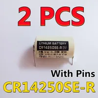 2PCS Original NEW CR14250SE-R 1/2AA CR14250 3V 1200mAh Lithium Battery With Pins 1