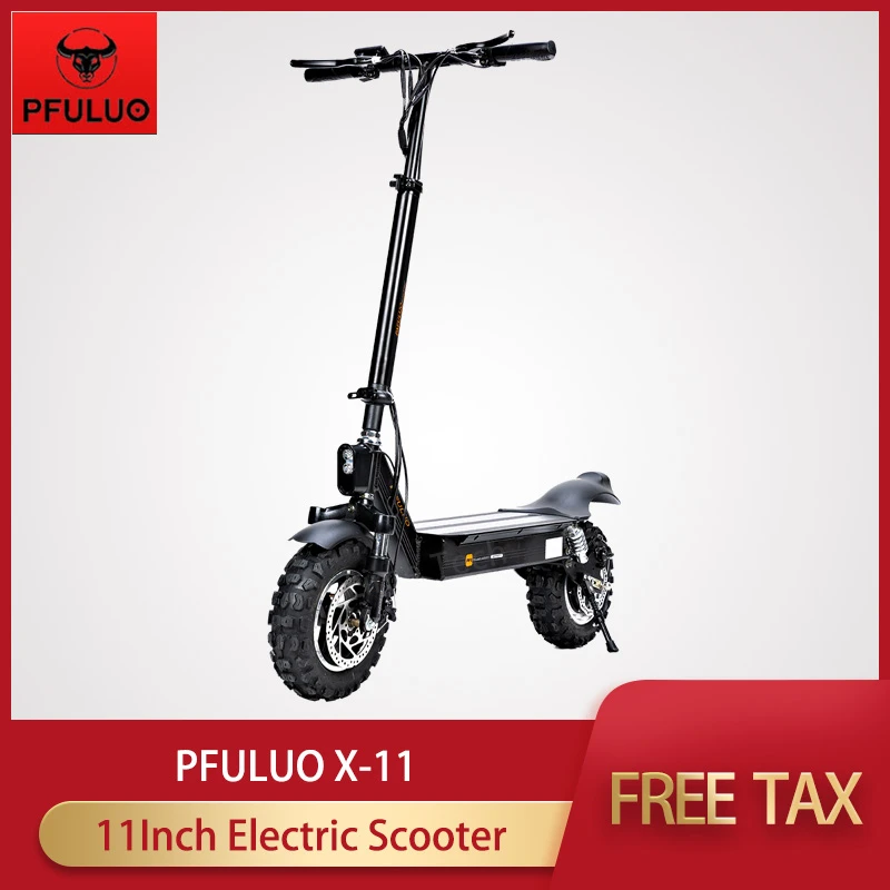PFULUO X-11 умный электрический скутер 1000 Вт Мотор 11 дюймов 2 колесный скейтборд Ховерборд 50 км/ч Максимальная скорость внедорожный