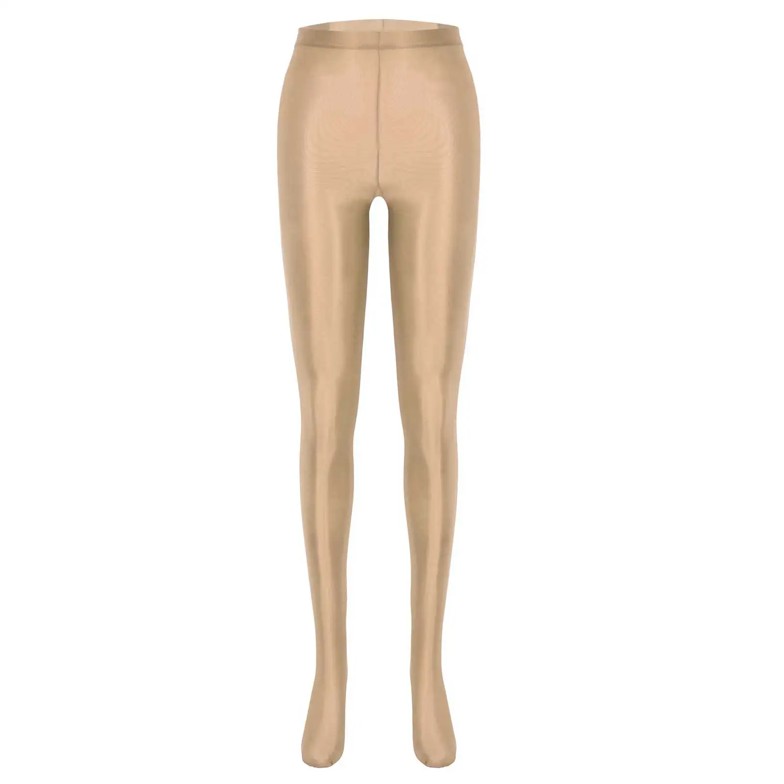 Womens Glossy Pantyhose Stretchy Skinny Pants Ballet Dance Yoga Leggings Training Fitness Workout Sports Trousers Tights