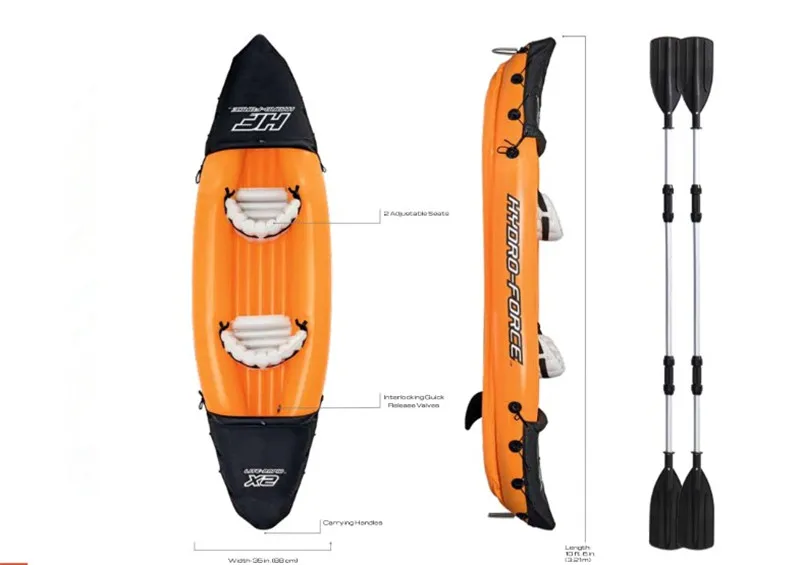 Двойное каноэ рафтинговая лодка надувная для рыбалки резиновая складное