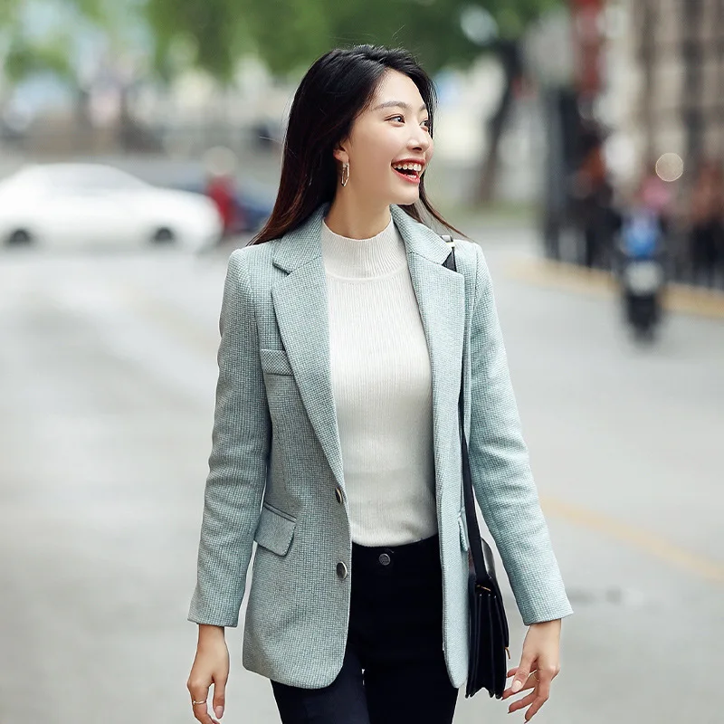 Autumn New Style Korean-style Women's Cute Elegant Versatile Small Suit Coat Women's Short Casual Slimming Tops