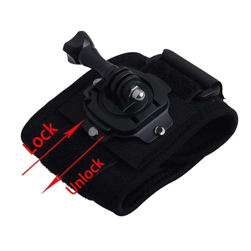 Rotating 360 degree Housing Wrist Hand Strap Band Mount for Gopro Hero 1 2 3 3+ 4 5 Sports Camera Accessories DropShipping